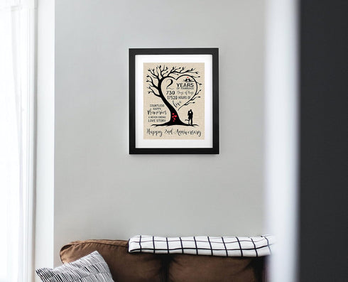 2 Year of Marriage Decoration Gift